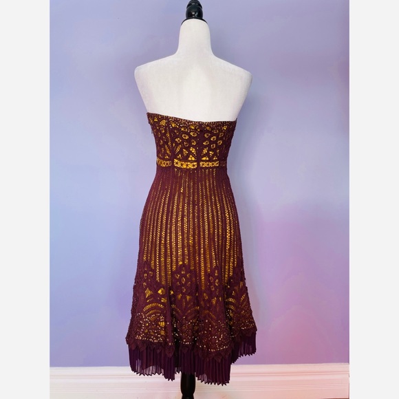 Betsy Johnson vintage strapless lace dress - Picture 2 of 10